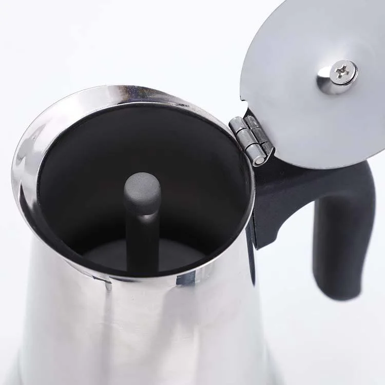 2023 4cup Moka Coffee Maker Espresso Stainless Steel Moka Pot