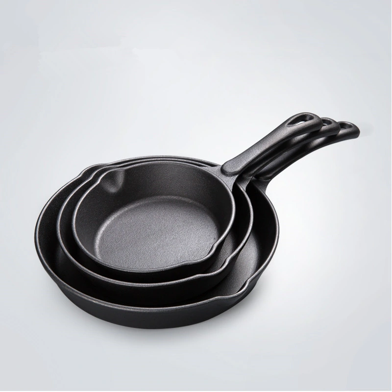 Amazon Top Selling Cast Iron Cookware with Long Handle Skillet Frying Pan 6" 8" 10